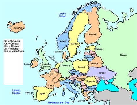 Europe Interactive Map For Kids U2013 Click And Learn Maps For Kids