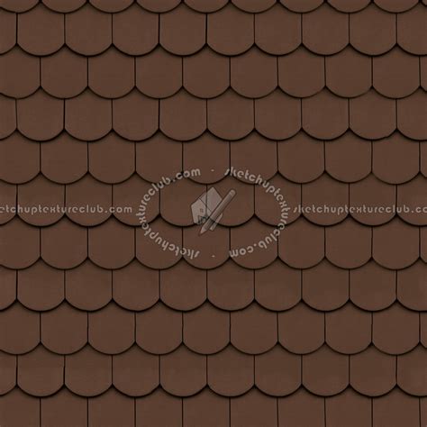 Shingle Clay Roof Tile Texture Seamless 03495