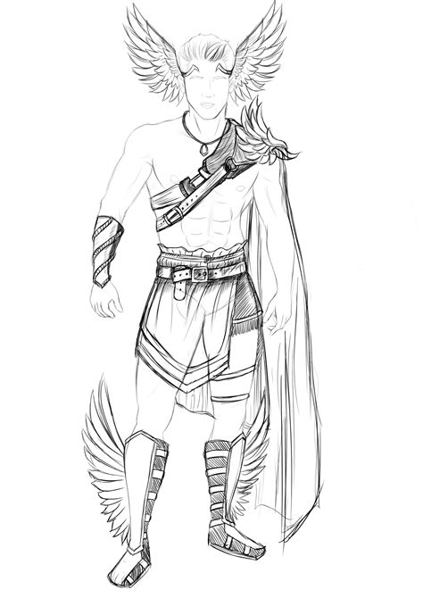 Hermes Greek God Coloring Pages Coloring Pages