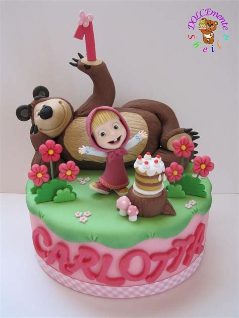 Masha And The Bear Novelty Birthday Cakes Bear Cakes Cupcake Cakes
