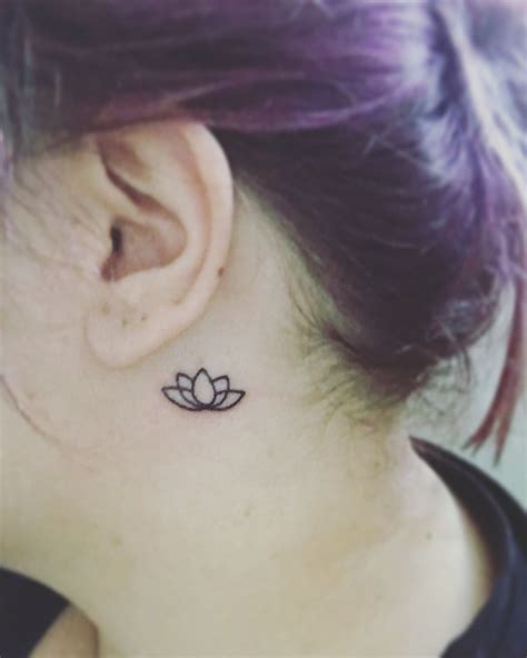 Lotus Tattoo Behind Ear Tattoos Ear Behind Ear Tattoo