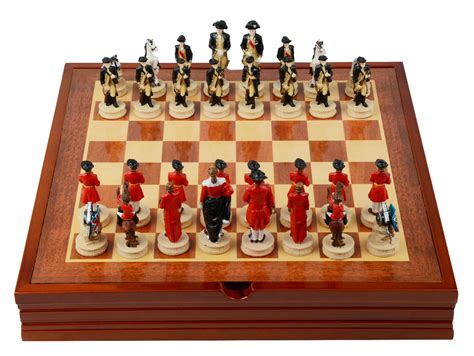Revolutionary War Themed Chess Set 32 Pieces Beautiful And Unique