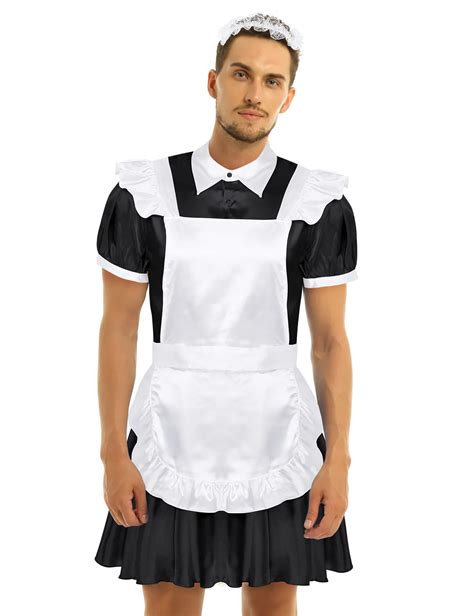 Men Sissy Dress Baby Doll Crossdressing Underwear Maid Cosplay Lace