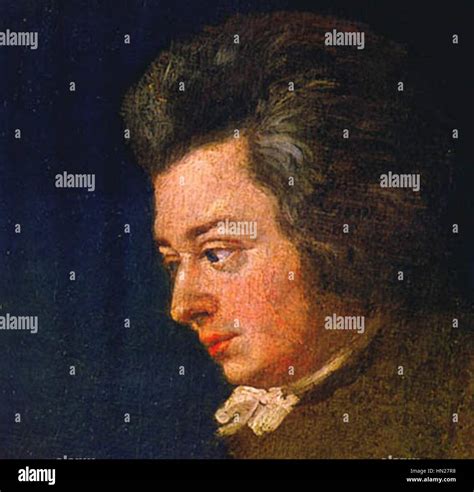Mozart Unfinished By Lange 1782 Stock Photo Alamy