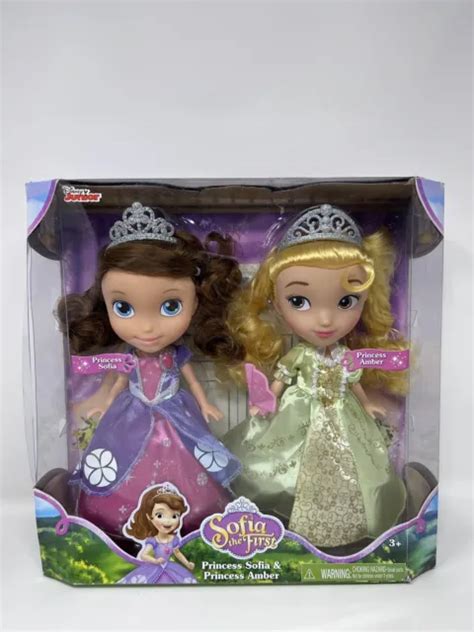 DISNEY JUNIOR SOFIA The First Princess Sofia And Princess Amber Doll Set NEW PicClick