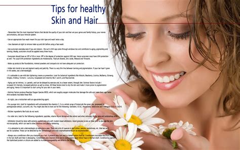 Different products are available in the market to contain chemicals which are more harmful to hair growth dramatically. Skin and Health Care: Tips for Healthy Skin and Hair