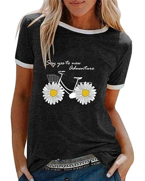 Women S Floral Daisy T Shirt Daily Tops P In T Shirts For
