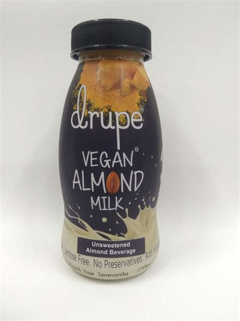 Unsweetened Almond Milk High Calcium Almond Milk Drupe Foods