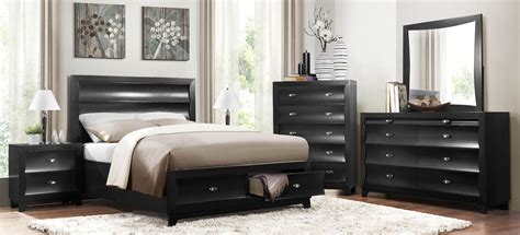 Get 5% in rewards with club o! Zandra Black Platform Storage Bedroom Set from Homelegance ...