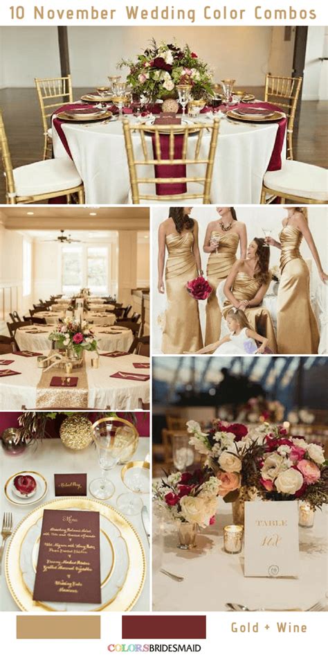 10 Gorgeous November Wedding Color Palettes In 2018 2 Artofit