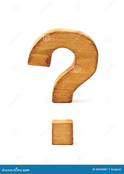 Wooden Question Mark On Wood Table Background Problem Solving Concept