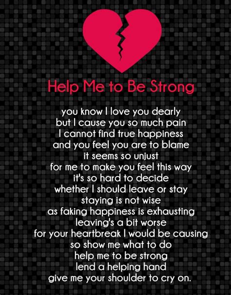 Being in love and sharing your life with another takes strength and commitment. Strong Love Poems for Her and Him with Images