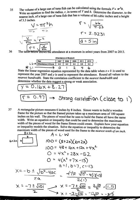 Scoring key and rating guide. Bestseller: Algebra Regents August 2013 Answers