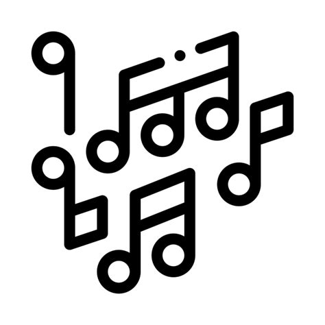 Music Notes Melody Vector Art Png Melody Music Mono And Treble Notes