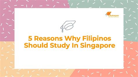 5 Reasons Why Filipinos Should Study In Singapore Youtube