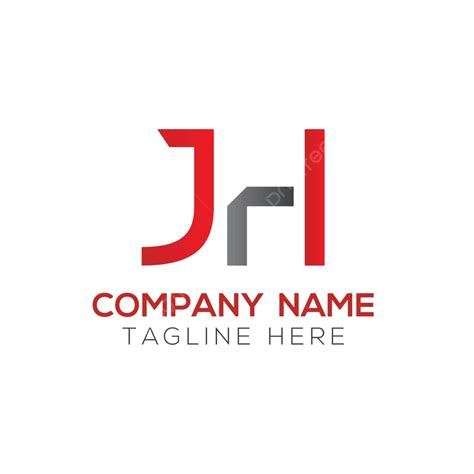 Vector Template For Innovative Jh Letter Logo Design Interlinked Initials Of Jh Logo Vector