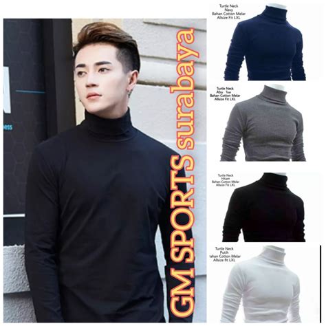 Temukan produk termurah di shopee hanya di murah lebay! Kaos Lengan Panjang Leher Tinggi - Jual Baju Kaos ...