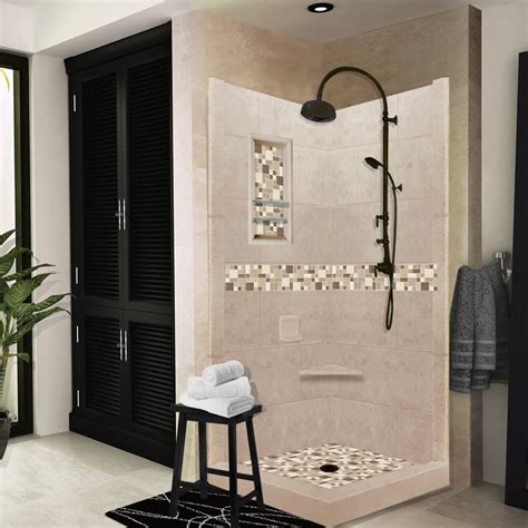 Custom Showers Your Way Includes Corner Pan Walls Thresholds And American Bath Factory