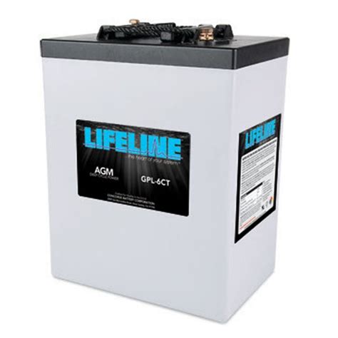 Lifeline 6v 300 Ah Deep Cycle Sealed Agm Battery Gpl 6ct