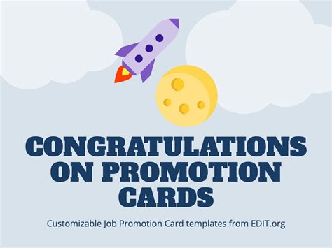Congratulations On Your Promotion Card Templates