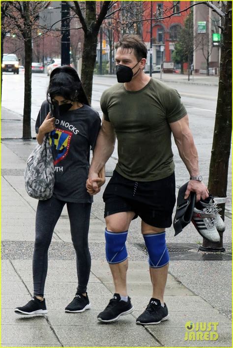 John Cena Shows Off His Muscles While Leaving The Gym With Wife Shay