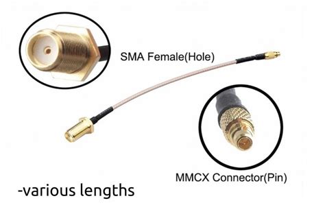 3dxr Mmcx To Sma F Rf Extension Cable Radio Gear From 3dxr Uk