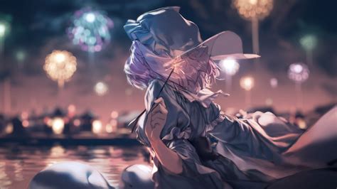 Oversharpened high resolution free brick wall. Desktop Wallpaper Yuyuko Saigyouji, Touhou, Enjoying Fireworks, Anime Girl, Hd Image, Picture ...
