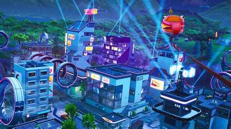 Fortnite Season 9s New Map Areas Mega Mall And Neo Tilted Towers