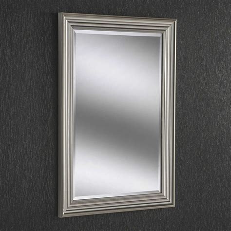 Silver Multi Bevelled Rectangular Wall Mirror Homesdirect365