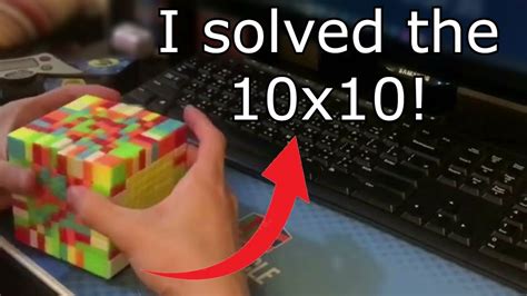 Full 10x10 Rubiks Cube Solve Youtube