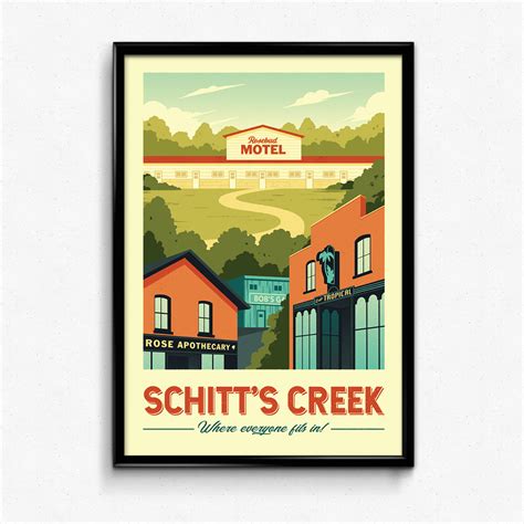 Schitts Creek Retro Travel Poster Sylvan Design Co