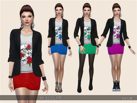The Sims Resource Skull Outfit