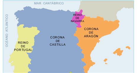 Historia De España Por Una Alumna Comentario De Un Mapa Los 5 Reinos