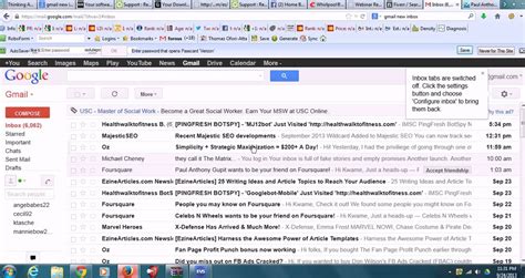 Gmail Inbox Layout