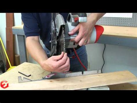 A dull circular saw blade would result in somewhat rough cuts and cause wood splinters. Craftsman 10-inch Compound Miter Saw Blade Change | Miter ...