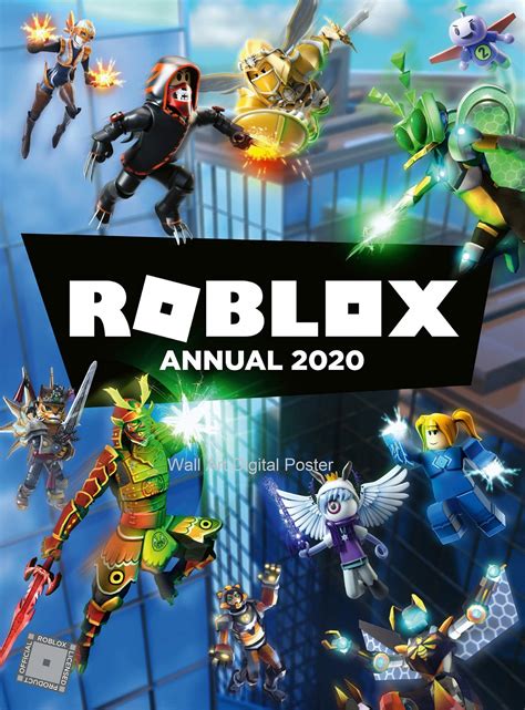 Roblox Video Game Poster Digital Downloadable Video Game Etsy