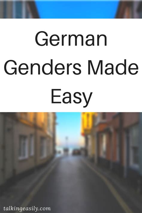 German Grammatical Gender Learn German