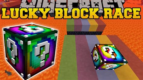 Minecraft Rainbow Dimension Lucky Block Race Lucky Block Mod