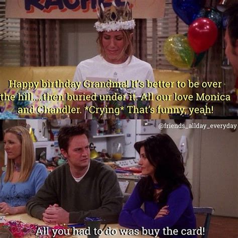 Friends Tv Show Birthday Quotes Funny Shortquotescc