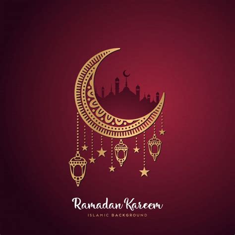 Ramadan Kareem Greeting Card Free Vector Ramadan Greetings Ramadan