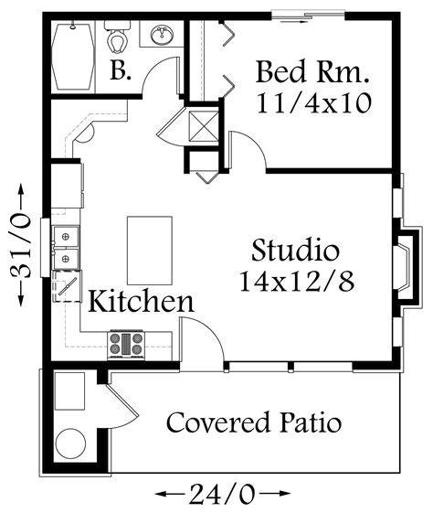 Antique Small Studio House Plans