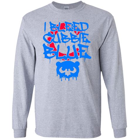 Graffiti Bleed Cubbie Blue Long Sleeve T-Shirt | Long sleeve tshirt, T shirt, Long sleeve