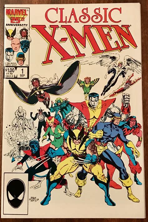 Classic X Men 1 By Arthur Adams 1986 Comics Marvel Comics Covers