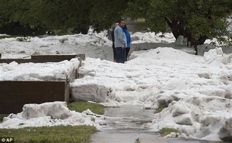 Freak Hail And Rain Storm Hits Colorado Springs Daily Mail Online