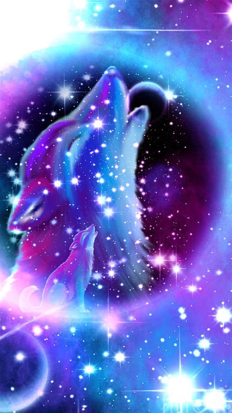 Purple Galaxy Wolf Wallpapers Wallpaper Cave