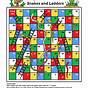 Snakes And Ladders Board Game Printable Free