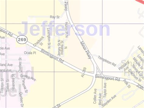 Jefferson County Zip Code Map Alabama Gambaran