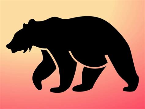 Download Polar bear animal silhouette Vector | Free Download