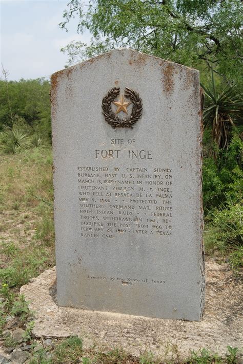 Fort Inge Texas Historical Markers