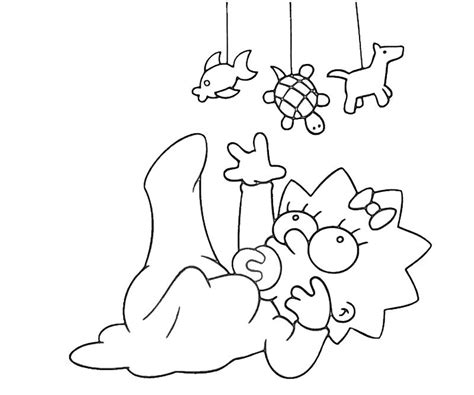 Cool bart simpson from the simpsons coloring page. Desenho de Maggie Simpson no berço para colorir - Tudodesenhos
